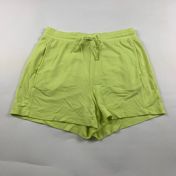 Lou & Grey Pants - Lou & Grey Neon Yellow Signature Soft Jersey Knit Lounge Shorts S
